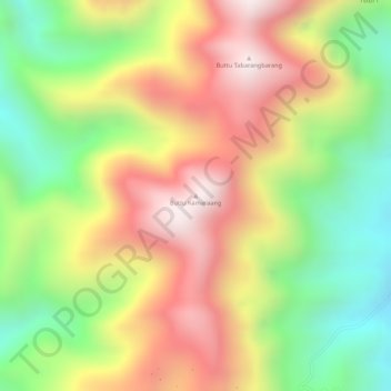 Buttu Kamaraang topographic map, elevation, terrain