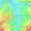 Overgeul topographic map, elevation, terrain