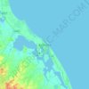 Batticaloa topographic map, elevation, terrain