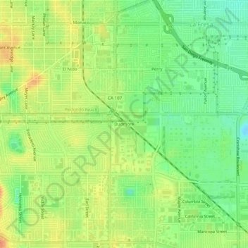 Dudmore topographic map, elevation, terrain