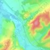 Casernes Haxo topographic map, elevation, terrain