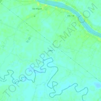 Lotes topographic map, elevation, terrain