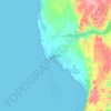 Toliara topographic map, elevation, terrain