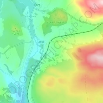 Torroble topographic map, elevation, terrain