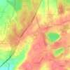 Cerca topographic map, elevation, terrain