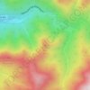 Chimney Tops topographic map, elevation, terrain