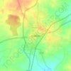 Sivaganga topographic map, elevation, terrain