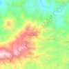 Gahinga topographic map, elevation, terrain