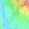 Sandanski topographic map, elevation, terrain