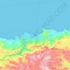 Dili topographic map, elevation, terrain