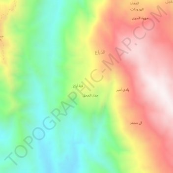 Qullat Firas topographic map, elevation, terrain