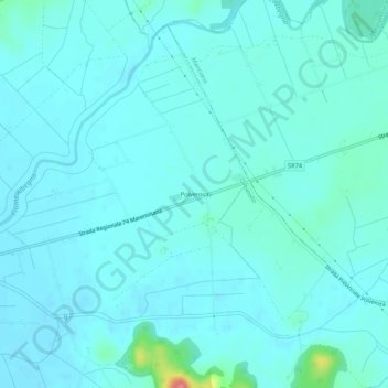 Polverosa topographic map, elevation, terrain
