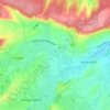 Cahen topographic map, elevation, terrain