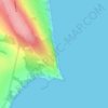 Minaev's staircase to the sea from Gaby House topographic map, elevation, terrain