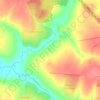 Киреевское topographic map, elevation, terrain