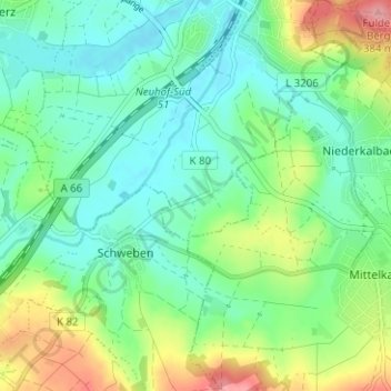 Erlenhof topographic map, elevation, terrain
