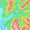 Lunas topographic map, elevation, terrain