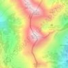 Vihren topographic map, elevation, terrain