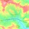 Belton-in-Rutland topographic map, elevation, terrain