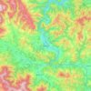 Zenica topographic map, elevation, terrain