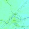 El Amparo topographic map, elevation, terrain
