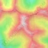 Moldoveanu topographic map, elevation, terrain