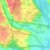 Higher Denham topographic map, elevation, terrain