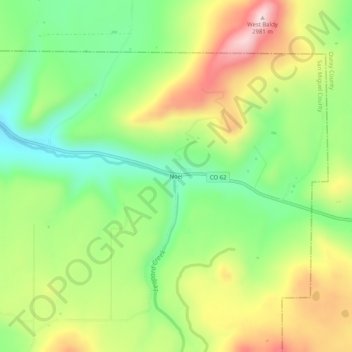 Noel topographic map, elevation, terrain