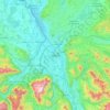 Salzburgo topographic map, elevation, terrain