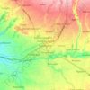 Kabanjahe topographic map, elevation, terrain