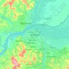 Kinsasa topographic map, elevation, terrain