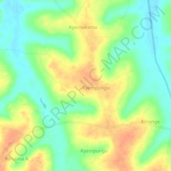 Buluko topographic map, elevation, terrain
