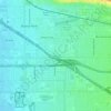 Almond topographic map, elevation, terrain