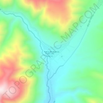 Palca de Aparzo topographic map, elevation, terrain