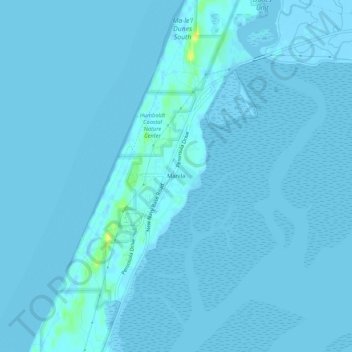 Manila topographic map, elevation, terrain