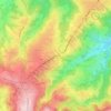 La Coume topographic map, elevation, terrain