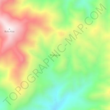 Mataue topographic map, elevation, terrain