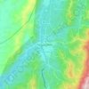 Yirga Cheffe topographic map, elevation, terrain