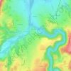 Lioriac topographic map, elevation, terrain