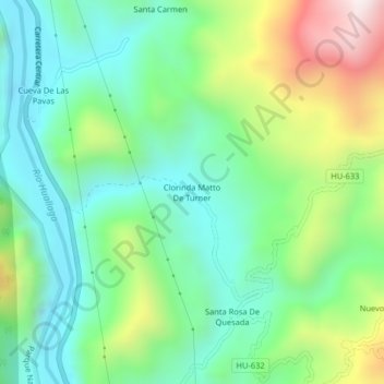 Clorinda Matto De Turner topographic map, elevation, terrain