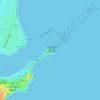 Nobbys Lighthouse topographic map, elevation, terrain