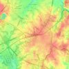 Manassas topographic map, elevation, terrain