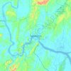 Samarinda topographic map, elevation, terrain