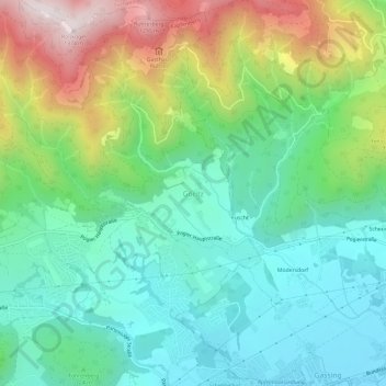 Göritz topographic map, elevation, terrain
