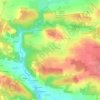 Parsac topographic map, elevation, terrain