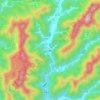 霞村 topographic map, elevation, terrain