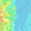 Point Talburpin topographic map, elevation, terrain