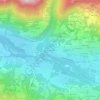 Les Chenets topographic map, elevation, terrain