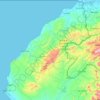 Distrito de Casitas topographic map, elevation, terrain