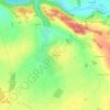 Le Verger topographic map, elevation, terrain